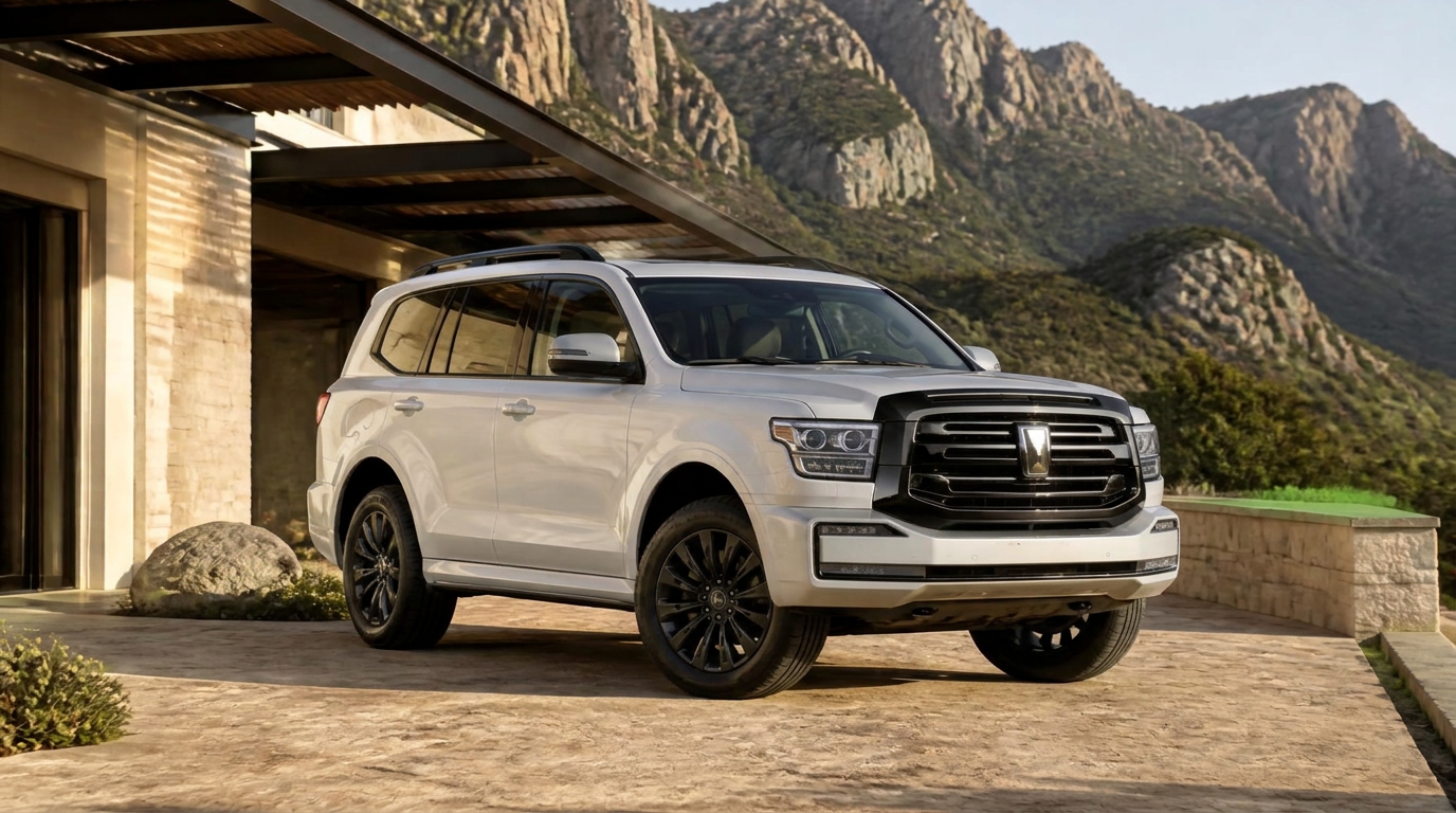 White GWM Tank 500 with black wheels, grille and roof rails
